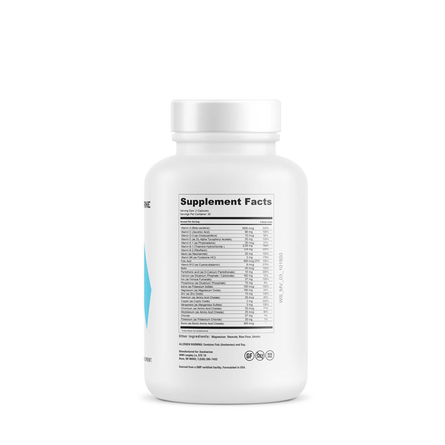 Multivitamin Supplement - 60 Capsules (30 Servings)